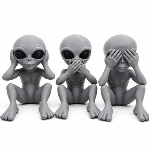Three Wise Aliens – 3D Printed Figurine Set