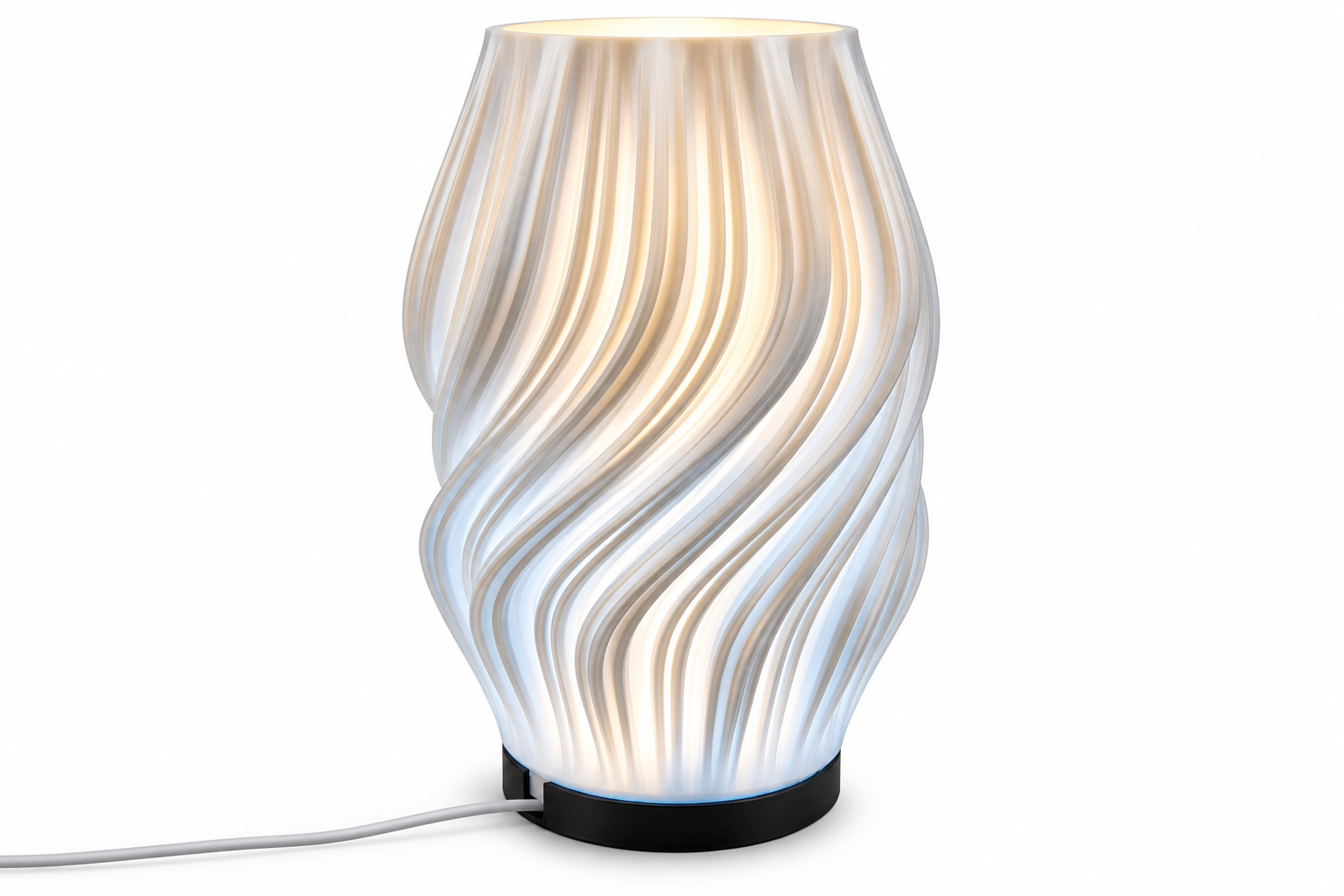 Silk Lamp – Modern 3D Printed LED Table Lamp